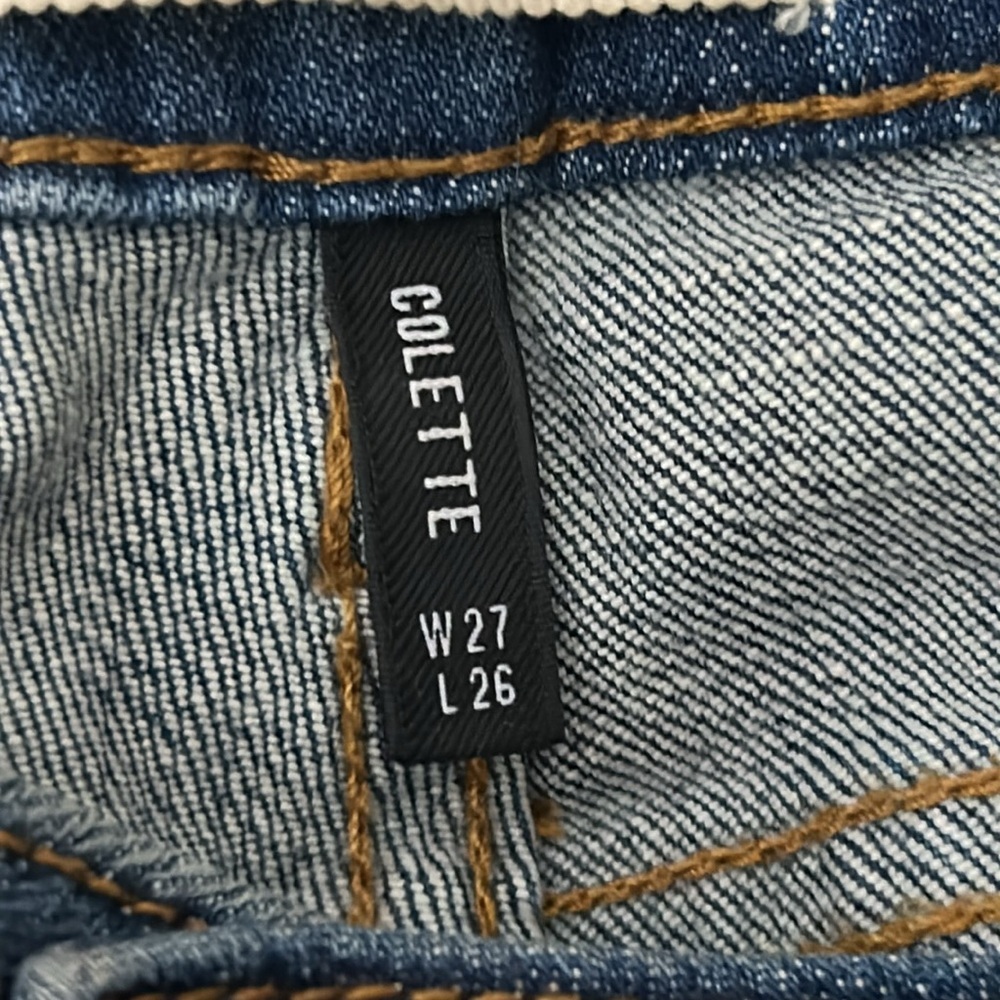 Driftwood Colette Embroidered Jeans Size 27 - Picture 4 of 13
